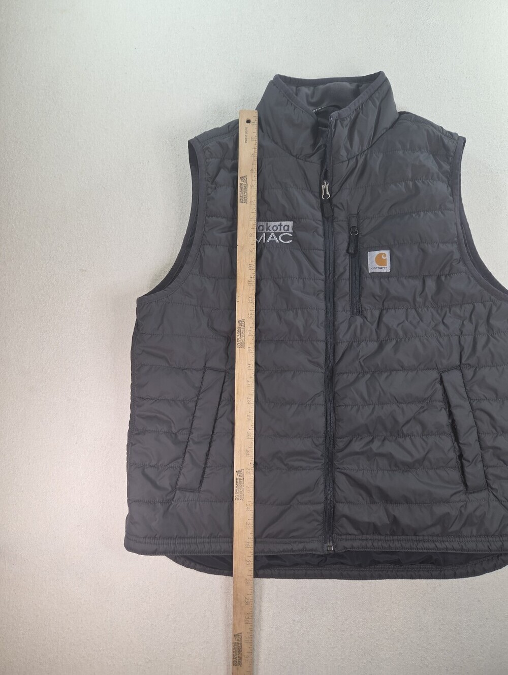 Carhartt Rain Defender Vest XL Gray Dakota MAC Logo - Picture 4 of 8